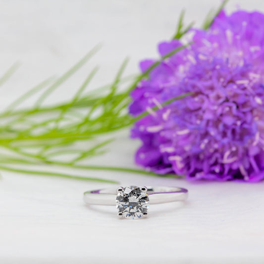 The Valencia Ring | Classic Four Claw Lab Diamond Solitaire Engagement