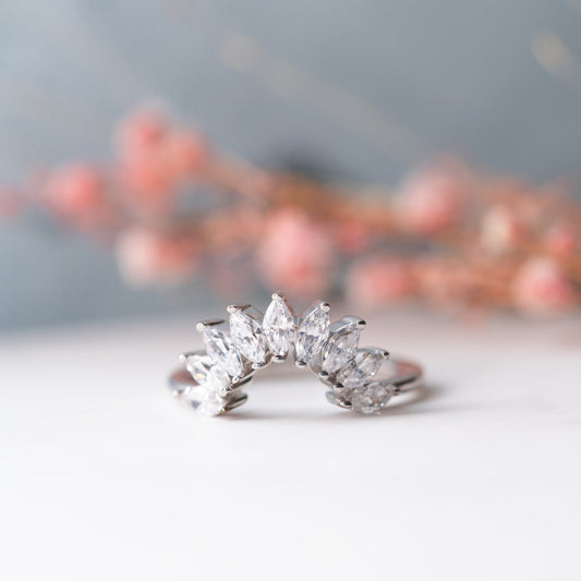 The Giselle Ring | Lab Diamond Marquise Cut Tiara Band