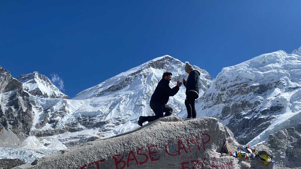 Alex & Laina's Mount Everest Base Camp Proposal Story