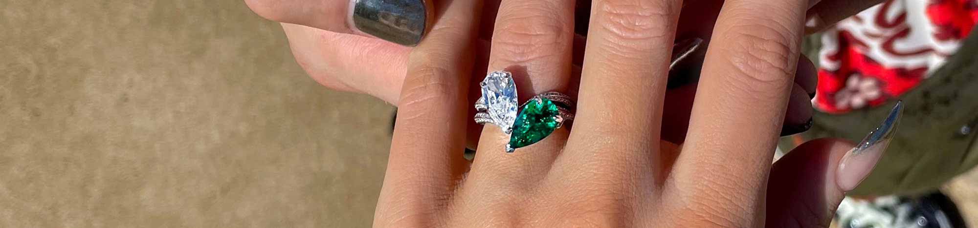 Photos Show Giant Engagement Rings That Supermodels Wear