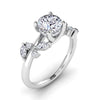 The Aara Ring | Round Lab Diamond Nature Inspired Engagement Hidden Halo