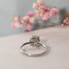 The Aaro Ring | Round Lab Diamond Crossover Hidden Halo Engagement