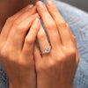 The Adele Ring | Lab Diamond Round Brilliant & Kite Cut Engagement Trilogy