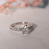 The Adelynn Ring | Lab Diamond Pear Shoulder Set Engagement Solitaire