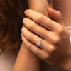 The Adelynn Ring | Lab Diamond Pear Shoulder Set Engagement Solitaire