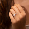 The Adelynn Ring | Lab Diamond Pear Shoulder Set Engagement Solitaire