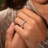 The Angelika Ring | Lab Diamond Emerald Cut Shoulder Set Engagement Solitaire