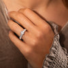 The Angelika Ring | Lab Diamond Emerald Cut Shoulder Set Engagement Solitaire