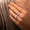 The Angelika Ring | Lab Diamond Emerald Cut Shoulder Set Engagement Solitaire