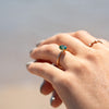 The Alice Ring | Oval Lab Grown Paraiba Spinel Four Claw Solitaire