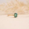 The Alice Ring | 2.10ct Oval Seafoam Moissanite Four Claw Solitaire