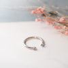 The Alina Ring | Lab Diamond Open Shank Stacking Band