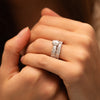 The Angelika Ring | Lab Diamond Emerald Cut Shoulder Set Engagement Solitaire