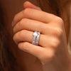 The Angelika Ring | Lab Diamond Emerald Cut Shoulder Set Engagement Solitaire