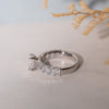 The Angelika Ring | Lab Diamond Emerald Cut Shoulder Set Engagement Solitaire