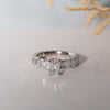 The Angelika Ring | Lab Diamond Emerald Cut Shoulder Set Engagement Solitaire