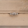 The Jessica Ring | E VS1 2.10 ct Three Stone Oval & Round Diamond Trilogy