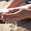The Demelza Ring | VS1 D-E Lab Diamonds. Ethical Gemstone. 100% Recycled 9k Gold Accented