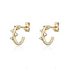 The Bryher Earrings | VS1 D-E Lab Diamonds. 100% Recycled 9k Gold Huggies