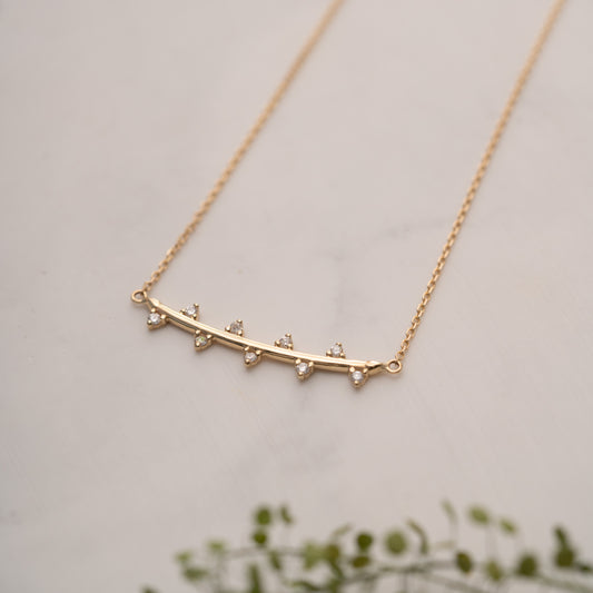 The Bryher Necklace | VS1 D-E Lab Diamonds. 100% Recycled 9k Gold