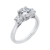 The Jasmine Ring | Round Brilliant Lab Diamond Accented Engagement Trilogy