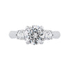 The Jasmine Ring | Round Brilliant Lab Diamond Accented Engagement Trilogy