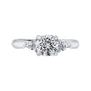 The Sophia Ring | Lab Diamond Round Brilliant & Pear Cut Engagement Trilogy