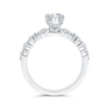 The Adelynn Ring | Lab Diamond Pear Shoulder Set Engagement Solitaire