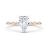 The Hope Ring | Lab Diamond Pear Shoulder Set Engagement Solitaire