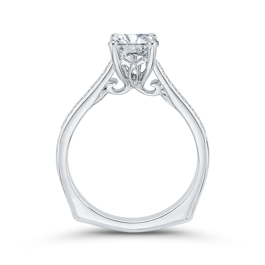 The Pandora Ring | Lab Diamond Emerald Cut Shoulder Set Engagement Solitaire