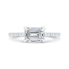 The Luna Ring | Lab Diamond East West Set Emerald Cut Engagement Solitaire