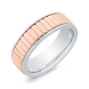 The Ilya Ring | 6.0mm Wide Two Tone Band