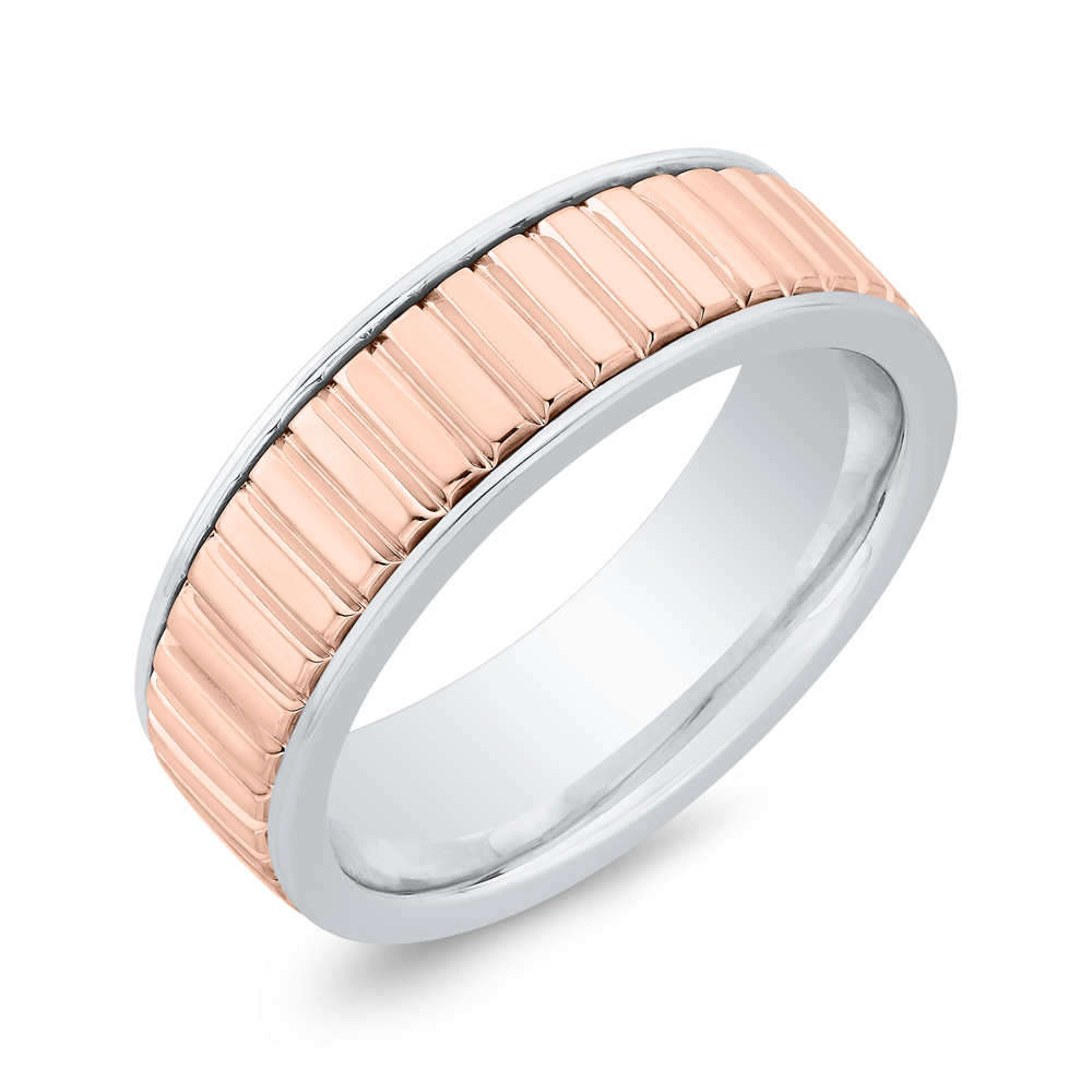 The Ilya Ring | 6.0mm Wide Two Tone Band