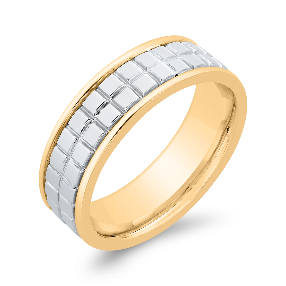 The Alexander Ring | 6.0mm Wide Two Tone Band