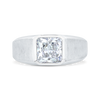 The Apollo Ring | Solitaire Lab Diamond Princess Cut Textured