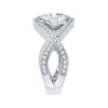 The Viviana Ring | Lab Diamond Oval Twist Split Shank Engagement