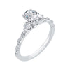 The Eloise Ring | Oval & Round Lab Diamond Twisted Band Engagement Trilogy