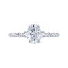 The Eloise Ring | Oval & Round Lab Diamond Twisted Band Engagement Trilogy