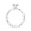 The Paloma Ring | Lab Diamond Oval Solitaire Twisted Band