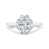 The Rae Ring | Lab Diamond Art Deco Halo Oval Cut Engagement