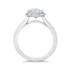 The Rae Ring | Lab Diamond Art Deco Halo Oval Cut Engagement