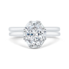 The Rae Ring | Lab Diamond Art Deco Halo Oval Cut Engagement