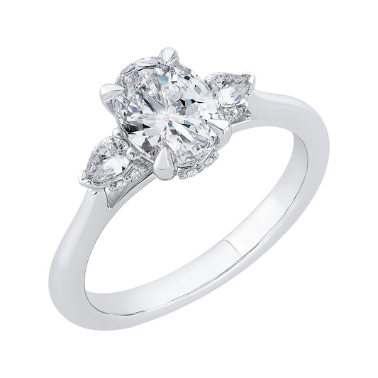 The Marina Ring | Lab Diamond Oval & Pear Cut Engagement Trilogy