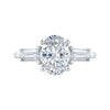 The Aurora Ring | Lab Diamond Oval & Tapered Baguette Cut Engagement Trilogy