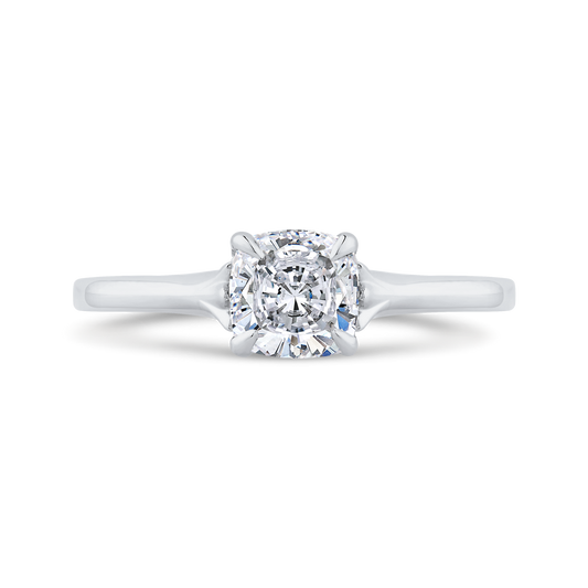 The Enid Ring | Lab Diamond Cushion Hidden Halo Engagement Solitaire