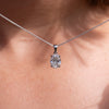 The Calia Pendant | Oval Lab Diamond Four Claw Solitaire