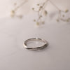 The Celia Wedding Ring | Lab Diamond Grain Set Wave Band