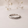 The Celia Wedding Ring | Lab Diamond Grain Set Wave Band