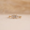 The Cinta Ring |  Oval Lab Diamond Graduated Engagement Trilogy