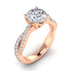 The Delfi Ring | Lab Diamond Accented Vine Crossover Engagement